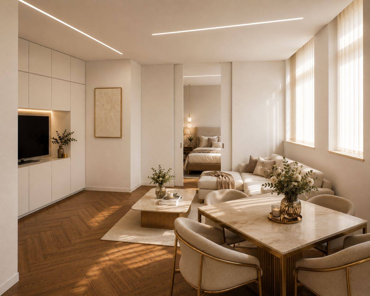 Living and dining