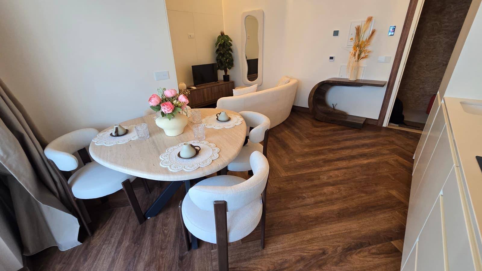 Dining table and lounge