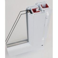 PVC 82 mm, 6-22-4 argon glazing